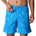 thumbnail image 3 of Columbia Men's Super Backcast Water Short, Blue Macaw Crosshatched Tuna Print, Small, 3 of 4