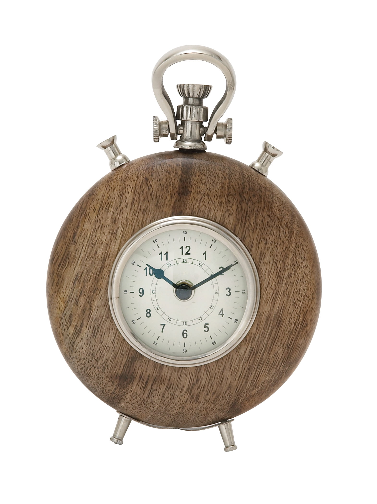 40699 Wood Metal Table Clock