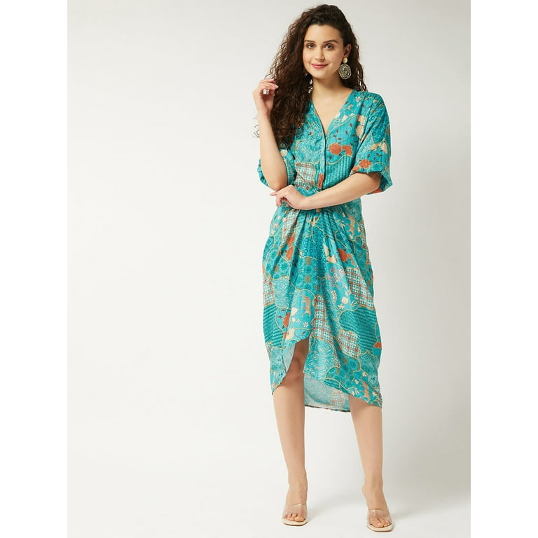 green dhoti dress Buy Green Dhoti Salwar Suit With A Raw Silk Crop Top with Resham Embroidery main image 1