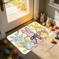 thumbnail image 4 of Colorful Egg Bunny Flower Easter Doormat, Home Decor Rug Door Mat Floor Mat for Indoor Outdoor (16x24 in), 4 of 6