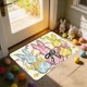thumbnail image 4 of Hogar y cocina, baño, felpudo de Pascua, absorbente y adecuado para la decoración de primavera y entradas. Alfombra navideña de nailon., 4 of 6
