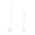 thumbnail image 2 of twisto Arch Backdrop Stand Metal Curved Top Wedding Arch Frame Backdrop Stand with Reinforced Base for Balloon Background Bracket Decor Suitable for Ceremony White, 2 of 8