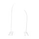 thumbnail image 2 of Soporte para arco de boda con parte superior curvada, soporte para telón de fondo para despedidas de soltera de Año Nuevo. Blanco, 2 of 9