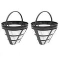 thumbnail image 1 of 2Pack No.4 Reusable Coffee Maker Basket Filter for Filters, Fit Most 8-12 Cup Machine, 1 of 6