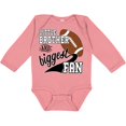 thumbnail image 3 of Inktastic Little Brother and Biggest Fan Football Player Boys Long Sleeve Baby Bodysuit, 3 of 5