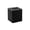 Black, variant on Panel Tissue Container Lid, Polyurethane Leather Tissue Support For Coffee Desk, Decorative Faux Leather Panel Organizer For Bathroom Office Desk, 5.51X5.51X5.51 In