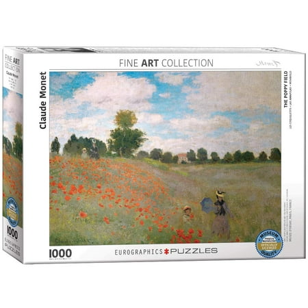 EuroGraphics The Poppy Field by Claude Monet (1000 Piece) Puzzle Model:6000-0826