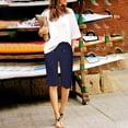 thumbnail image 4 of HAIJIE Women's Swim Shorts Summer Beach Lightweight Short Pants Women's Shorts for Girlfriend Women Summer Pull on Short, 4 of 6