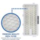 thumbnail image 4 of Paquete de 4 filtros Hepa para Airclean -ha 50 filtros modelos S4, s5, s6, s8, s8000, s6000, s5000, s4000, completo, 4 of 4