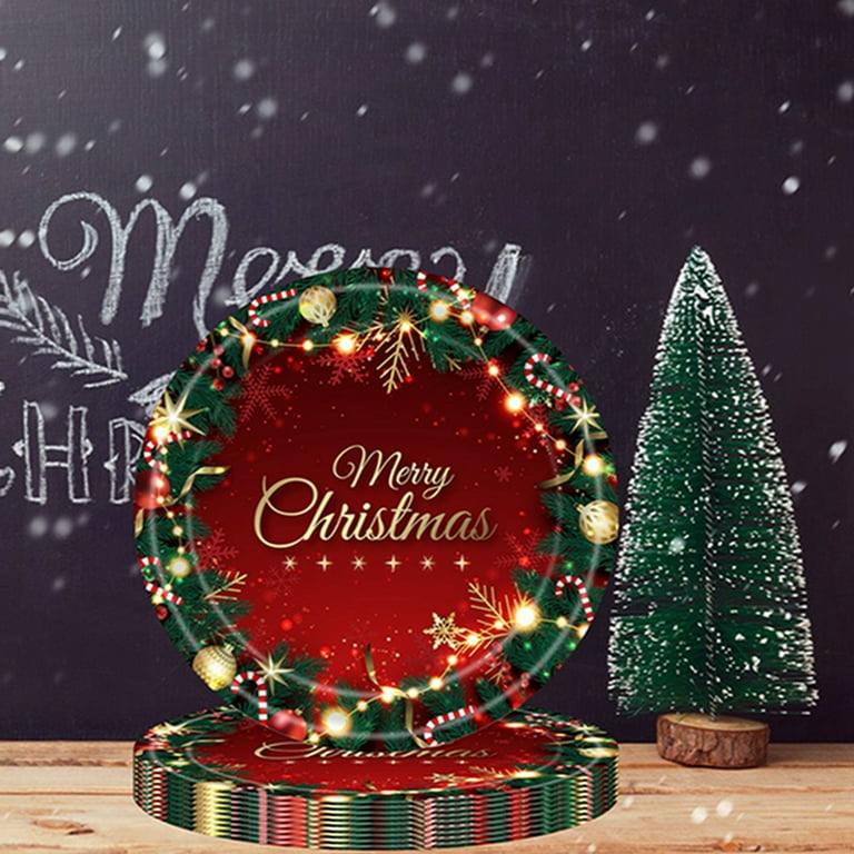 Christmas paper plates walmart hotsell