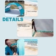 thumbnail image 5 of Beach Tent Sun Shelter, Beach Tent with Beach Mat Set, 4 Person Portable Beach Shade, 5 of 9