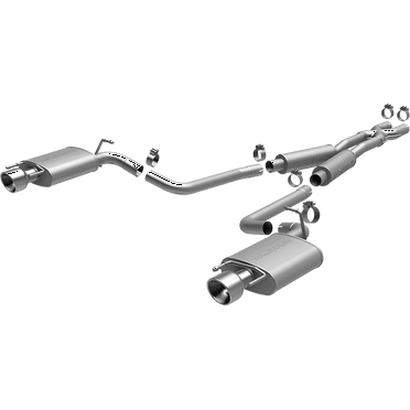 MagnaFlow 10-12 Cadillac CTS V6 3.0L (Exc AWD) Dual Split Rear Exit Stainless Cat Back Perf Exhaust