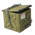 thumbnail image 2 of 6" Brown and Black Geometric Square Chained Shaking Box Halloween Decor, 2 of 3