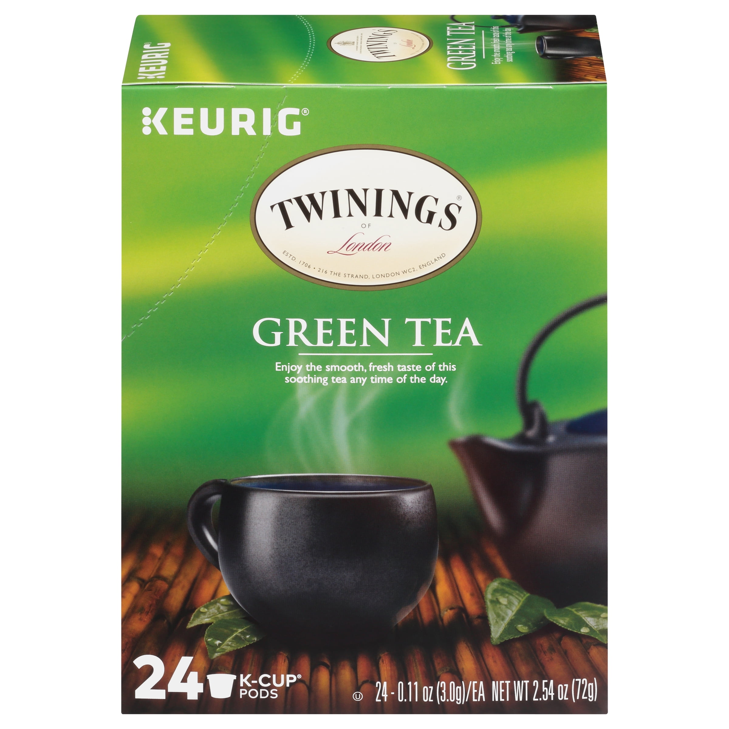 Twinings of London Green Tea K-Cup Pods, 24 Count