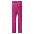 thumbnail image 5 of AZoiNM Women's 2 Piece Blazer Suit Set Slim Fit Business Casual One Button Jacket and Elastic Waist Pantsuit for Office Work, 5 of 10