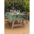 thumbnail image 3 of Outdoor Tablecloth with Umbrella Hole for Patio/Picnic/Party/Camping, Green Black Branches Waterproof Table Cloth Rectangle Table Cover Washable, Botanical Dead Tree Birds (60"x 102"), 3 of 8