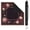 Burgundy Peony Greek Key Oriental, variant on Mahjong Mat with Carrying Bag 31.5" x 31.5" Non-Slip Noise Reduction Coral Floral Patchwork Medallion Table Mat for Mahjong Poker Dominoes Card Board Tile Games
