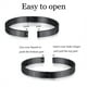 thumbnail image 5 of Guardurnaity elegante de acero inoxidable para hombre, accesorio imprescindible para cualquier hombre, apilable para hombre Ropa, zapatos y accesorios Miscelánea negro, 5 of 6