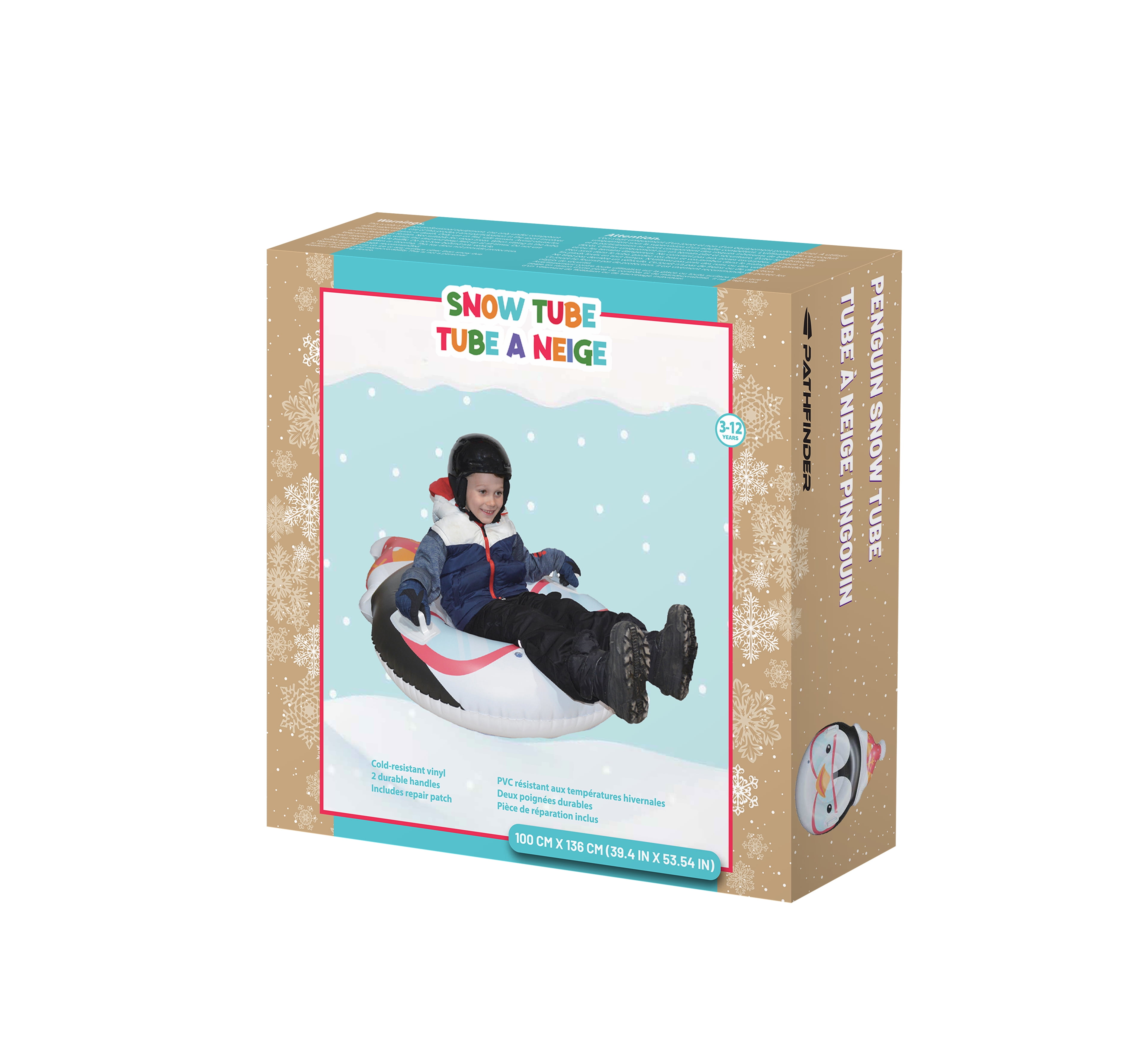 Pathfinder tube à neige gonflable pingouin, 39 po