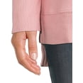 thumbnail image 4 of Time and Tru Women's Crewneck Hacci Knit Tunic, 4 of 5