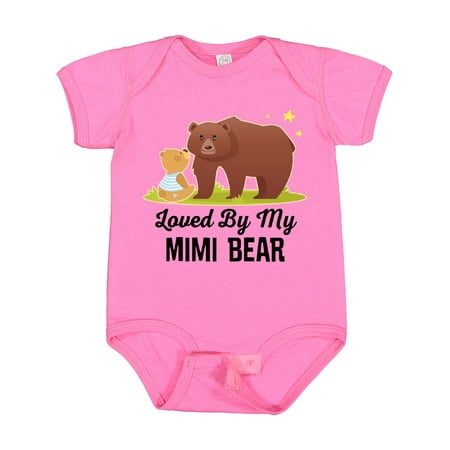 

Inktastic Mimi Bear Loves Me Grandbaby Gift Baby Boy or Baby Girl Bodysuit