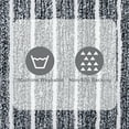 thumbnail image 5 of Mineral Spring Spa Luxe Stripe Polyester Tufted Bath Rug, Polished Taupe, 17" x 24", 5 of 7