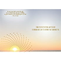 Shared Blessings Ministry Appreciation 1 Count Religious Thank You Card with KJV Scripture Bible Verse