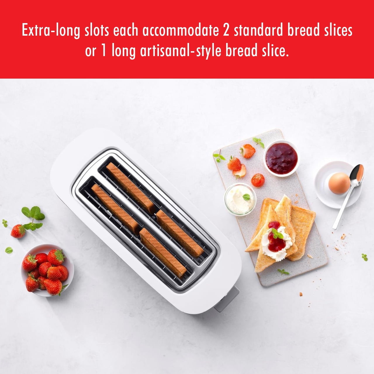 ZWILLING Enfinigy 4-Slice Toaster, Extra Wide 1.5 Slots for Bagels and Toast,  Silver, 4-slot - Harris Teeter