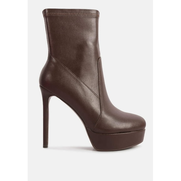 Rossetti Stretch Pu High Heel Ankle Boots