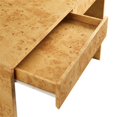 thumbnail image 3 of Scranton & Co 2-Drawer Burl Wood Desk with Full-Glide Drawers, 3 of 9
