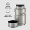 thumbnail image 4 of Thermos Stainless King 24oz Vacuum Insulated Folding Spoon Matte Stainless Food Jar, 4 of 9
