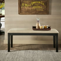 Weston Home Lexington Black Wood Dining Bench