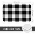 thumbnail image 2 of Kdxio White And Black Plaid,16" x 24", Non-Slip Front Door Mats,Outdoor Welcome Mat Washable, 2 of 9