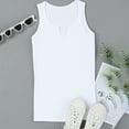 thumbnail image 7 of Youmylove Tank Top For Women Elegant Solid Color Sleeveless V Neck Knit Ribbed Top Casual Summer Tank Blouse Loose Fit Tunic Blouse, 7 of 7