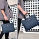 thumbnail image 5 of Maletín portátil de tela de gran capacidad para documentos | Organizador portátil resistente, negro y azul, para reuniones de negocios y capacitación | Carpeta para laptop de trabajo para hombre,, 5 of 6