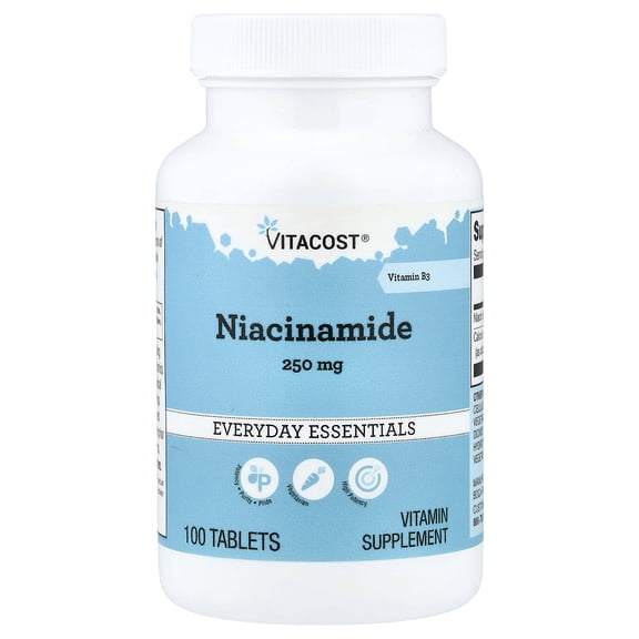Vitacost Niacinamide, 100 Tablets