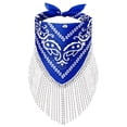 thumbnail image 2 of rhinestone bandana Fringe bandanas for women rhinestone bandana Western Bling Sparkly Bandanas 1 pack,One Size, 2 of 5