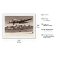 thumbnail image 2 of The Zuni (Boeing Stratoliner 307) - On Final Approach 1940 - Vintage Aviation Poster by Clyde Sunderland - Japanese Unryu Rice Paper Art Print 24 x 32 in, 2 of 4