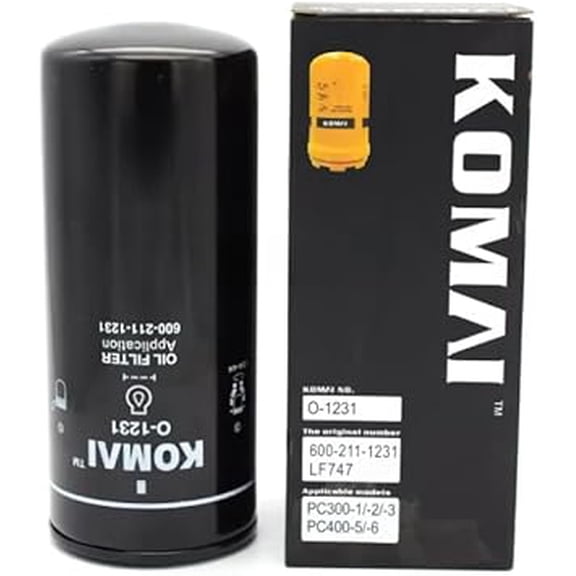 Engine Oil Filter 600-211-1290 600-211-1231 600-311-1231 Compatible with Komatsu Excavator PC300