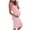 Pink, variant on FRSASU Women Plus Size Clearance,Woman Solid Sling Strap Elasticity Pregnant Maternity Dress