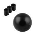 thumbnail image 3 of Perilla de palanca de cambios de aluminio universal Perilla de palanca de cambios de coche con forma de bola redonda Negro, 3 of 9