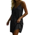 thumbnail image 5 of Odbmxy Cami Women's Mini Dress Summer Cotton V-Neck Sleeveless Sun Dresses Women Casual Tank Holiday, 5 of 9