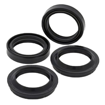 4-Pack Fork Seal & Dust Seal Kit 56-132, 41-7180, 22-56132, AB56-132 Fit for BMW Honda 41mm Showa Forks