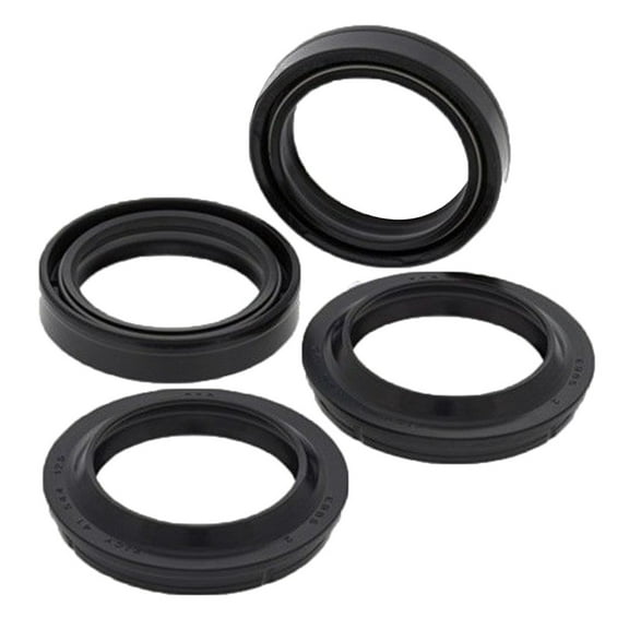 4-Pack Fork Seal & Dust Seal Kit 56-132, 41-7180, 22-56132, AB56-132 Fit for BMW Honda 41mm Showa Forks