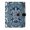 Dark Teal Turtle Pattern, variant on Leather Notebook with Pen Holder Writing Notepad Includes 100 Pages Lined Journal Cute Black Cow