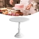 thumbnail image 5 of Soporte para tartas redondo antideslizante, elegante, de color blanco, de inspiración europea, perfecto para bodas y celebraciones, 5 of 8