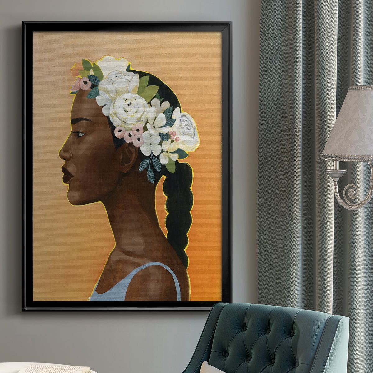Modern Laurel II Premium Framed Print - Ready to Hang
