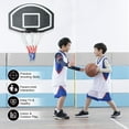 thumbnail image 6 of 28.5x18 Inch Wall-Mounted Basketball Hoop, Foldable Hoop with Shatterproof Backboard and All-Weather Net, for Outdoor and Indoor, Black, 6 of 8