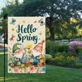 thumbnail image 2 of Hello Spring Adorable gnomes butterflies flowers Spring Garden Flag Vertical Double Sided Spring Summer Garden Flag Seasonal Rustic Yard Lawn Outdoor Decor 12.5x18" style 4, 2 of 4