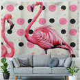 thumbnail image 4 of BCIIG Flamingo Polka Dots Kitsch Movement Tapestry Wall Hanging Unique Style Graphic Tapestries Home Wall Decor Art for Living Room Bedroom Apartment Farmhouse Dorm 40x30inch, 4 of 6